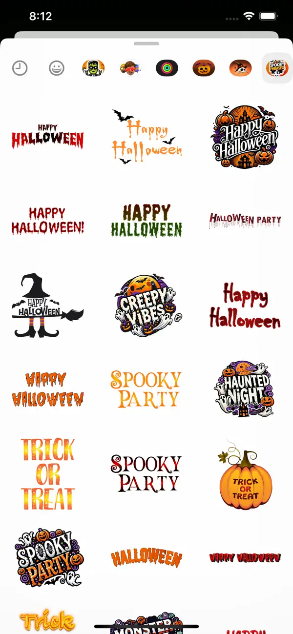 Screenshot #3 pour Spooky Phrases Stickers