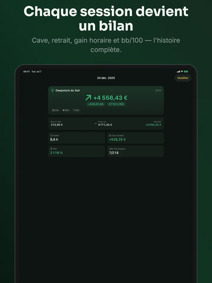 Feltbook sur iPad : capture d’écran 6 sur 9