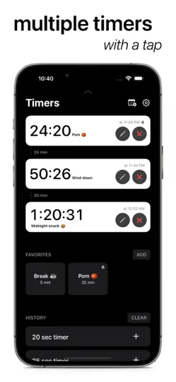 Re:timer – A Modern Timer iPhone Ekran Görüntüsü 2