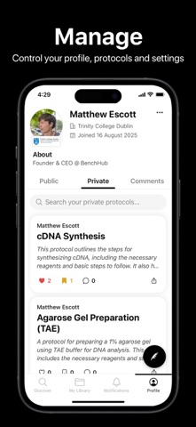 BenchHub: The protocol place screenshot