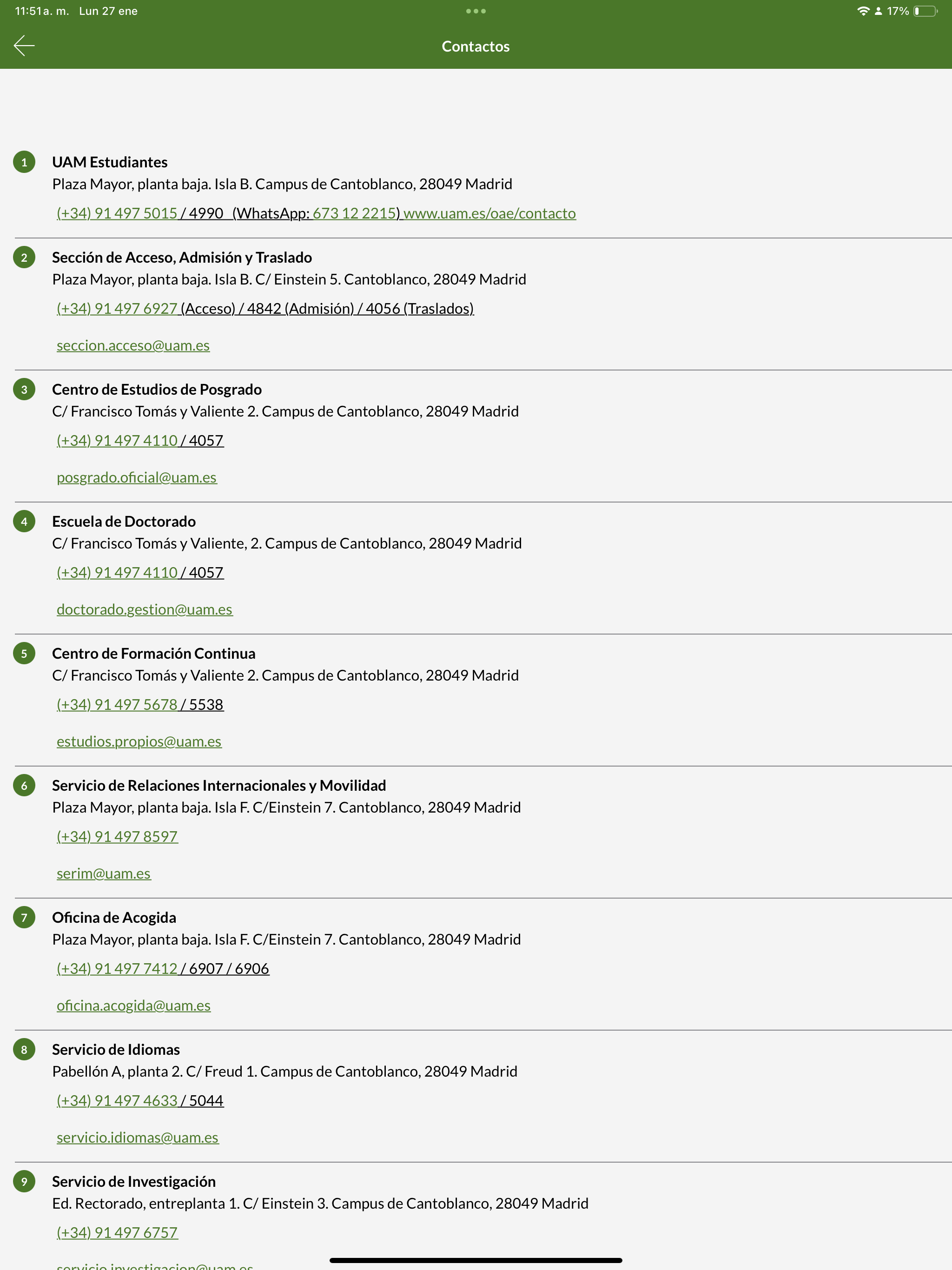 UAM App screenshot 10