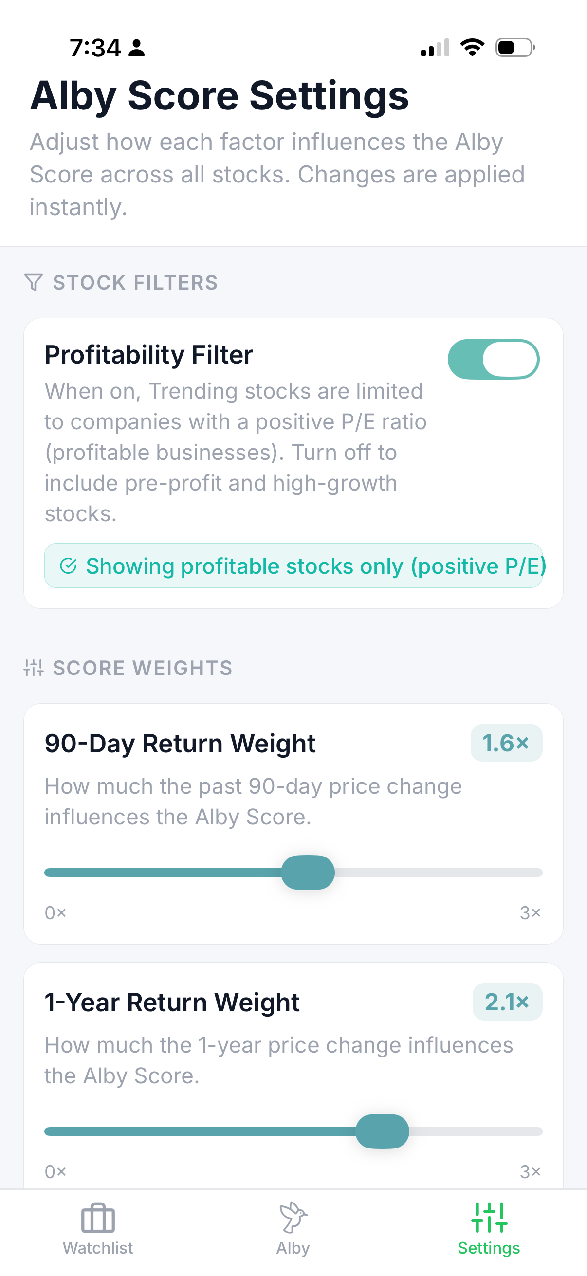Alby Wealth Intelligence screenshot 5
