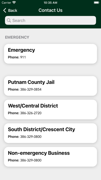 Putnam County Sheriff FL Screenshot