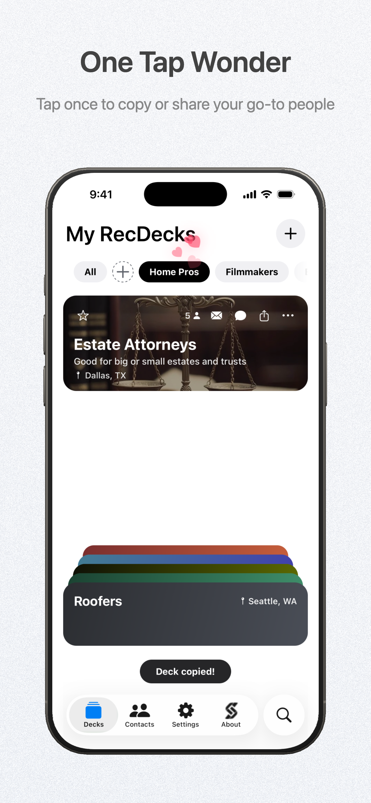 RecDeck Contacts screenshot 2