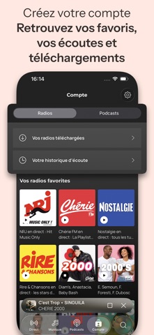 Chérie FM : Radios & Podcasts iPhone screenshot 6