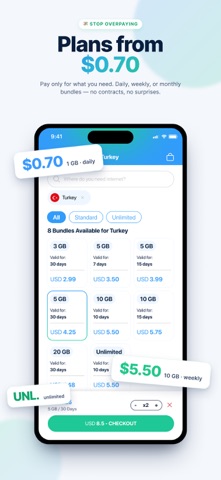 Simles eSIM screenshot