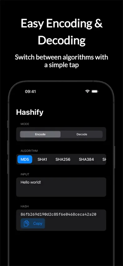Hashify screenshot 2