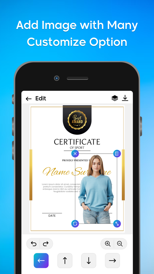 #4. Certificate Maker - eCards (iOS) 由: Growup Infosoft