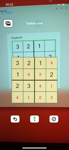 Sudoku Snap Solver iPhone screenshot