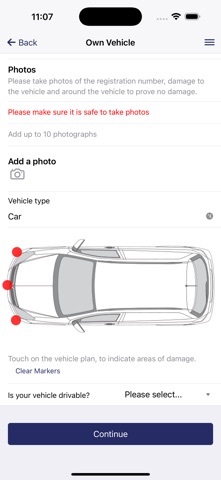 Goldstar Insurance Claims App screenshot