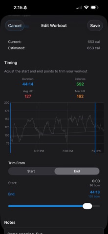 CardioForge Workout Tracker screenshot