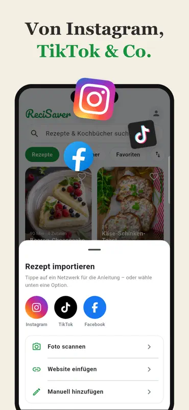 ReciSaver: Rezepte speichern screenshot 1 of 7