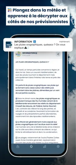 Capture d'écran de Prévi+: Météo Locale & Alertes sur iPhone 5