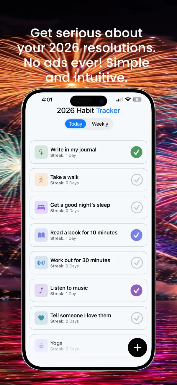 Screenshot #2 pour 2026 Habit Tracker