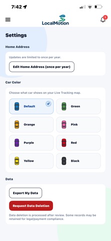 LocalMotion Endorsements iPhone screenshot