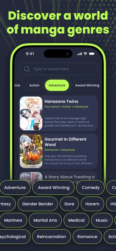 Manga Reader - Comics App screenshot 3 of 4