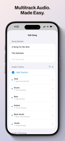 Multitrack Audio Player screenshot