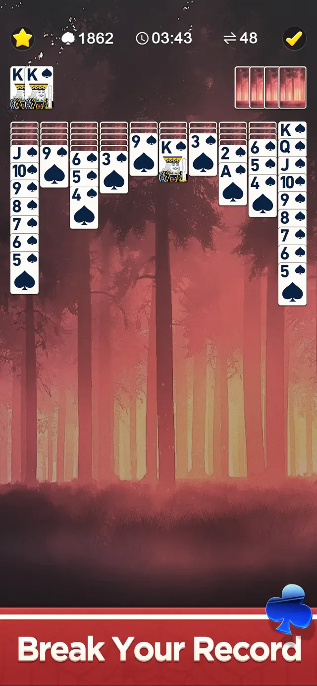 Classic Spider Solitaire Mania screenshot 3
