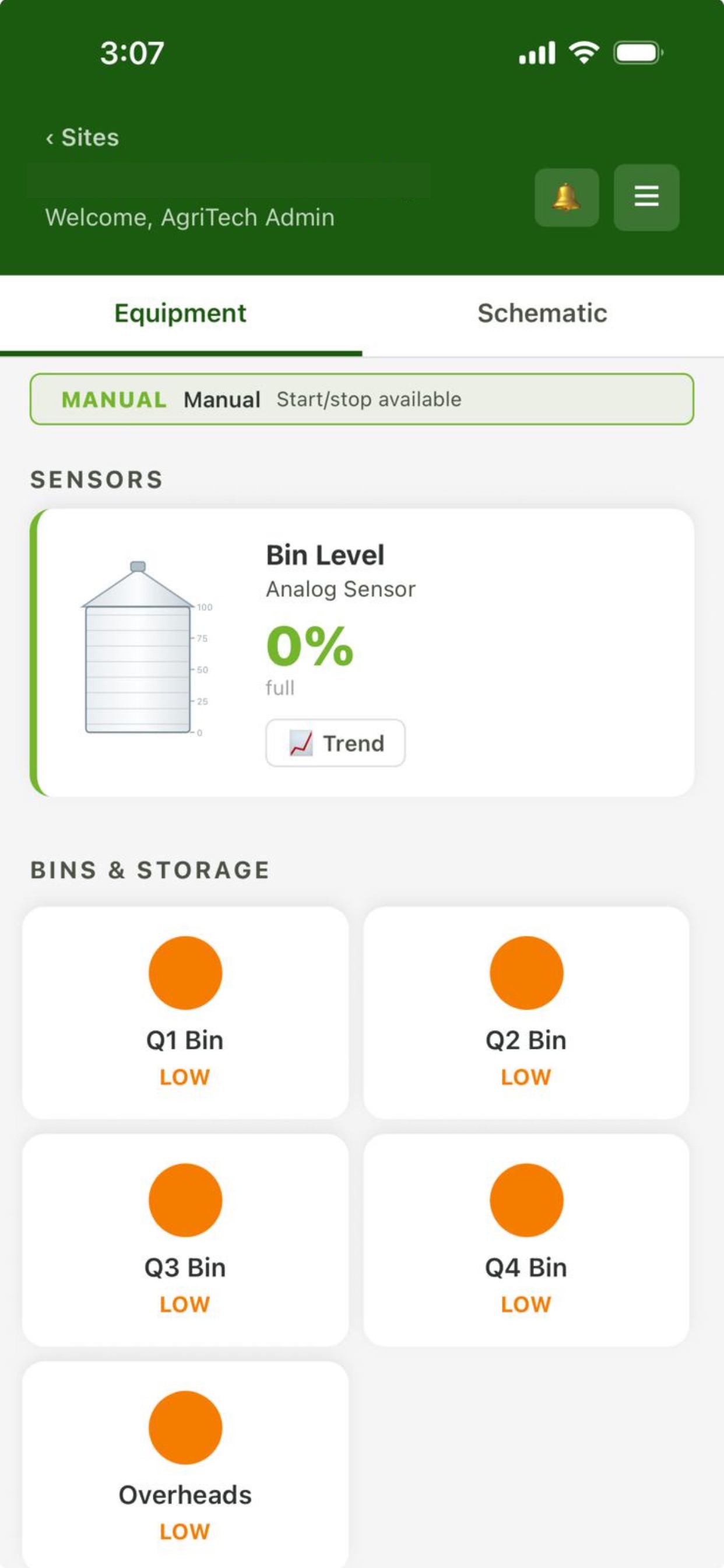 Screenshot 1 of AgriTech Control