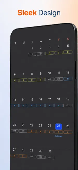 Shift Work Calendar - ZAM screenshot 3