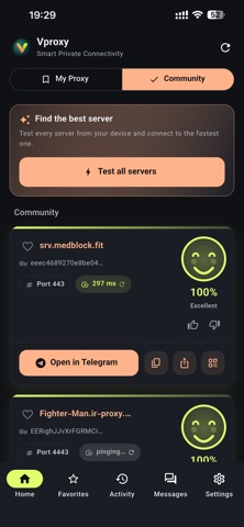 Vproxy iPhone screenshot