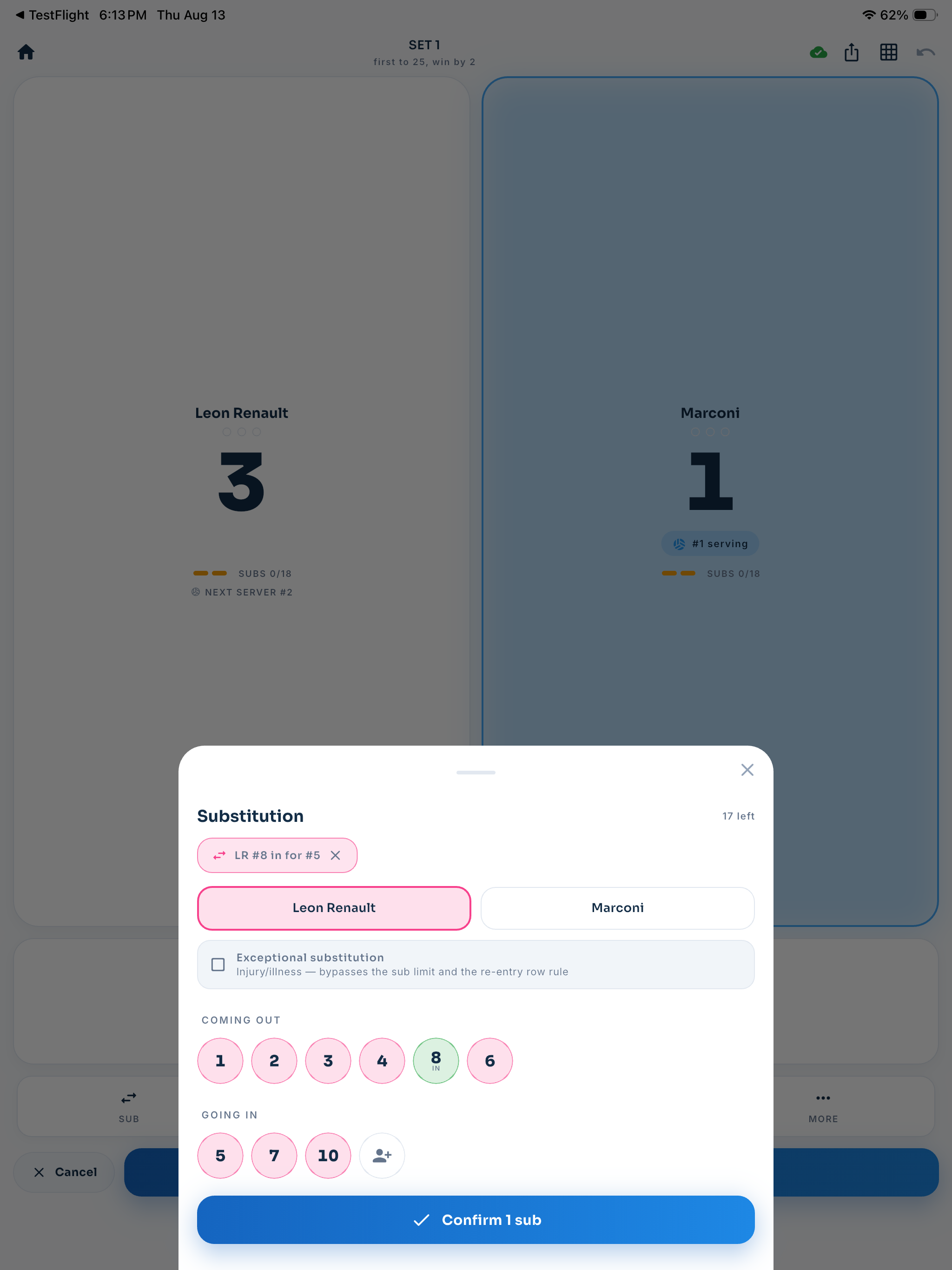Scoresheet Live screenshot 17