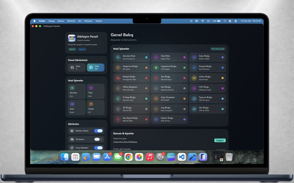 #2. Interaction Panel (macOS) Av: BULUTHAN AKPINAR