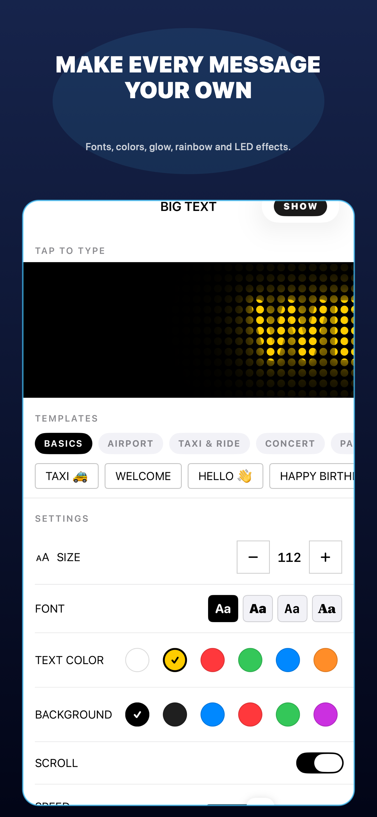 Big Text - LED Banner screenshot 2