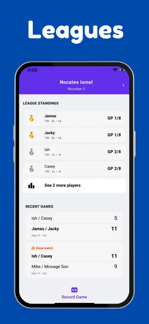 Pickleball Round Robin Maker screenshot 3