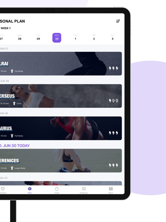 Female Fitness: Workout App iPad screenshot 6 - Health & Fitness app