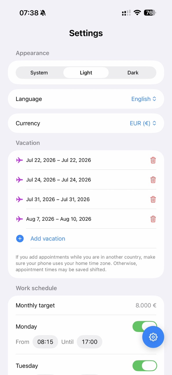 iPhone screenshot