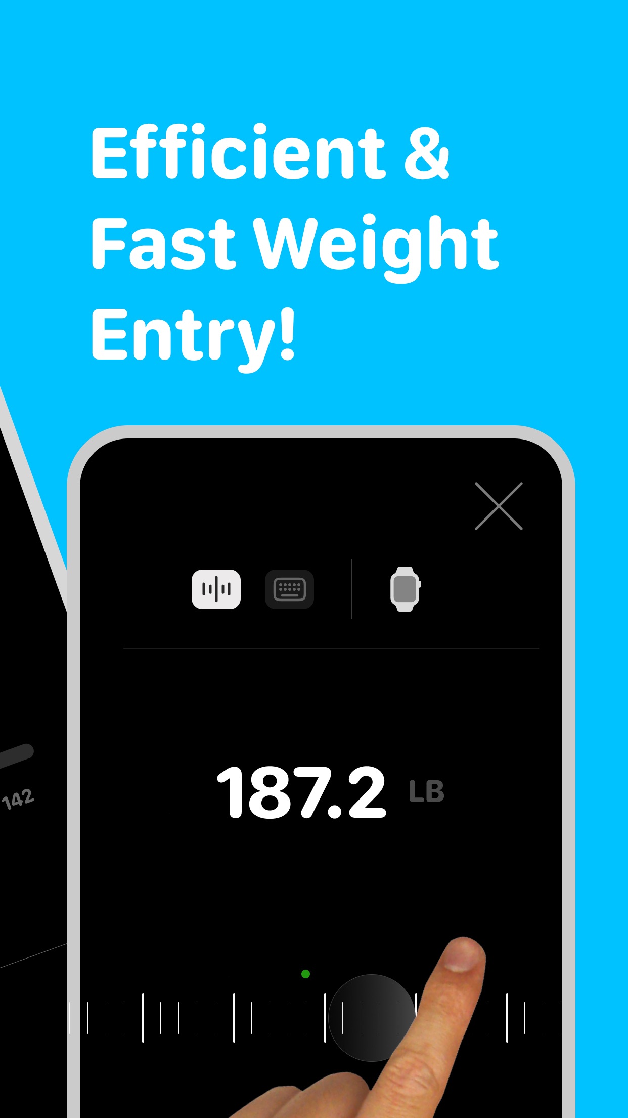 Screenshot do app Weight tracker - Vekt