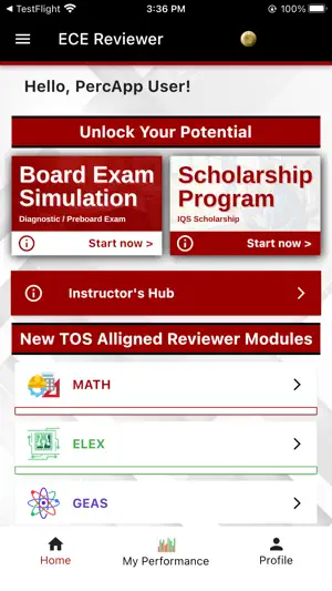 ECE Reviewer (PERCApp) screenshot 1