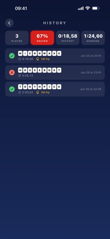 Pie Puzzle: Word Game iPhone screenshot