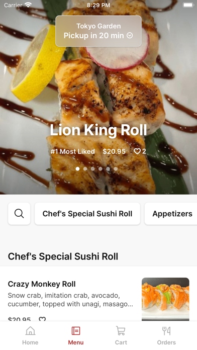 Tokyo Garden To Go iPhone screenshot 2 - Food & Drink app