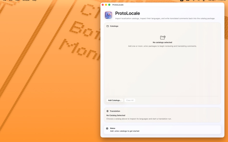 #1. ProtoLocale (macOS) Ved: David Thomas