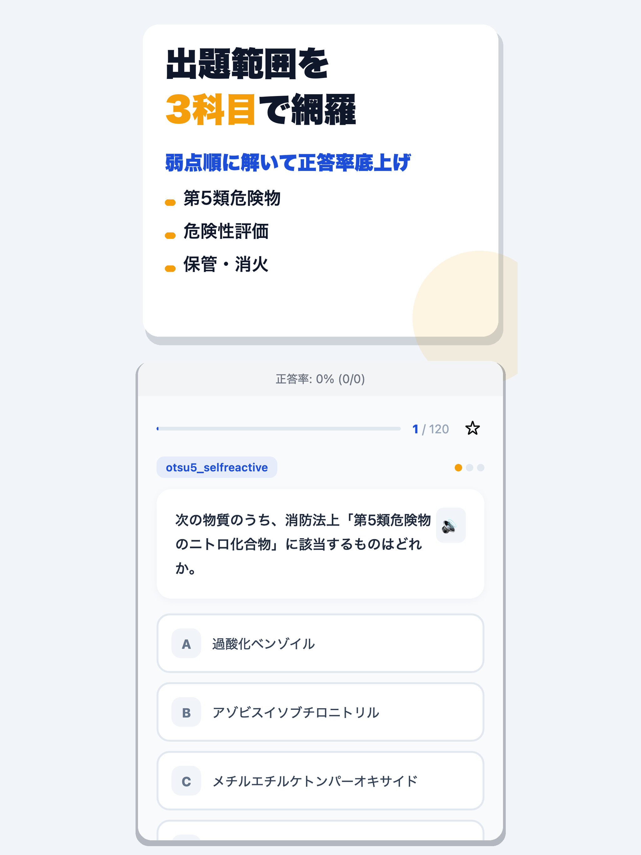 危険物取扱者 乙種第5類 合格ドリル