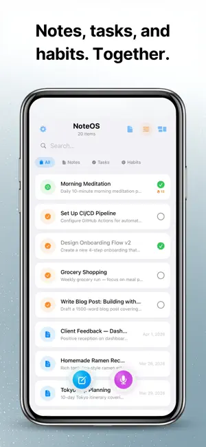 NoteOS：语音笔记与待办 截图
