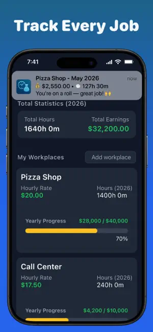 Work Hours Tracker: Time Clock screenshot 4