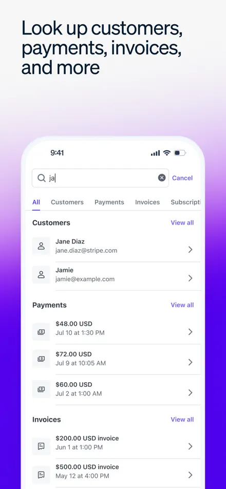 Stripe app screenshot 5
