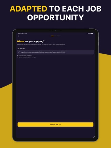 acoverlet: AI cover letters iPad screenshot