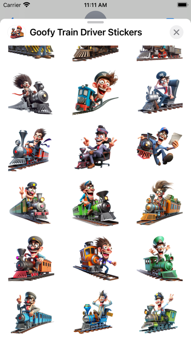 Screenshot #2 pour Goofy Train Driver Stickers