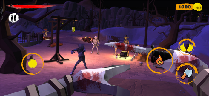 Flying Grandma Horror Game 3D