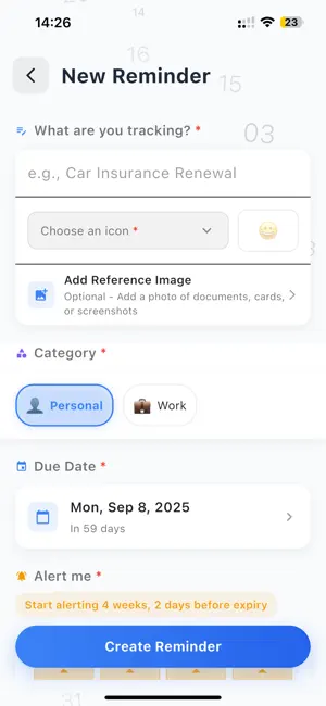 DatesTracker- The Reminder App screenshot 3