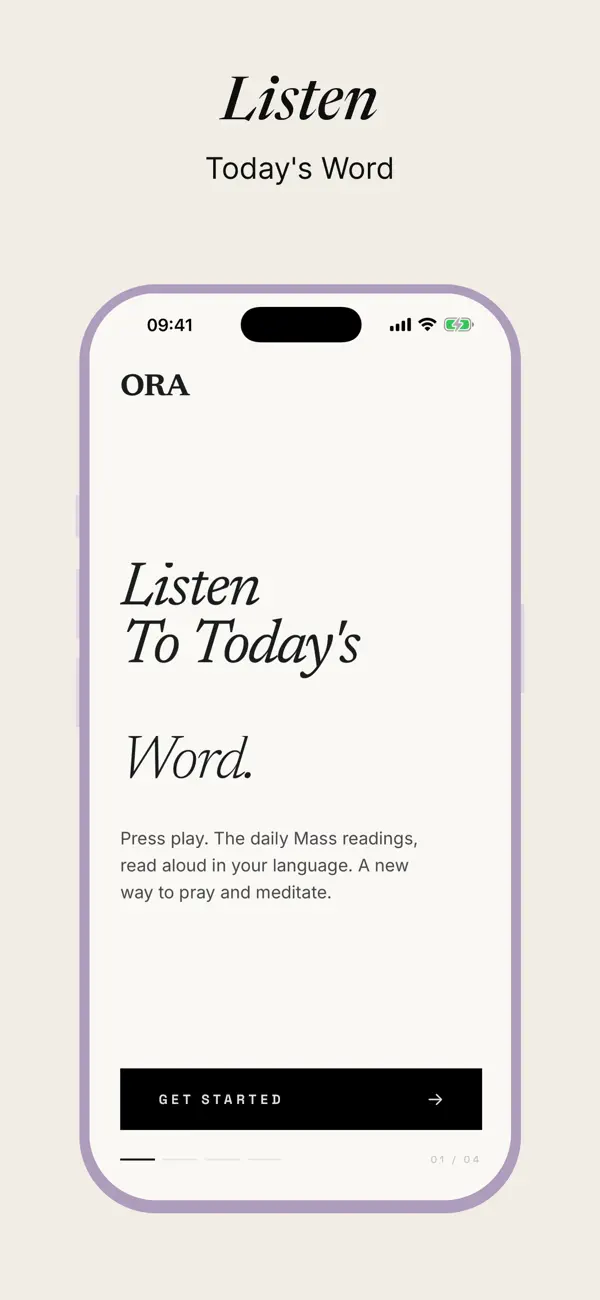 Screenshot #1 pour Ora: Audio Gospel Daily