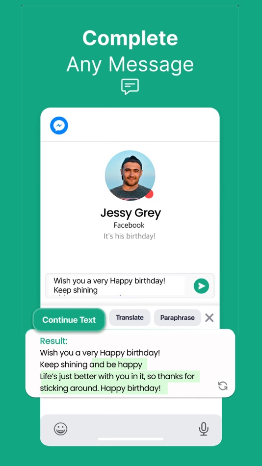 #7. Grammar AI Keyboard: KeysAI (iOS) By: Zerovik