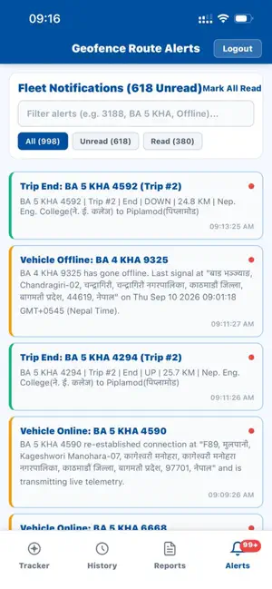 Fintech Vehicle Tracker screenshot 2