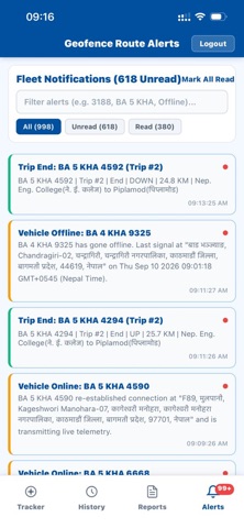 Fintech Vehicle Tracker Screenshot 2 of 3