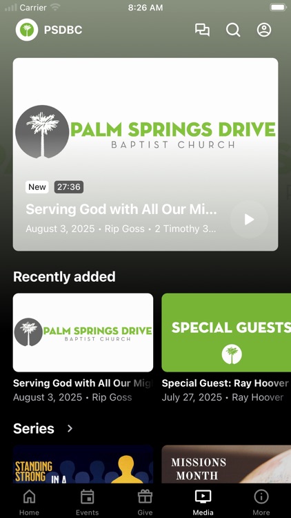 Palm Springs Dr Baptist Church