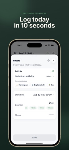 MOA: Growth & Habit Tracker iPhone screenshot